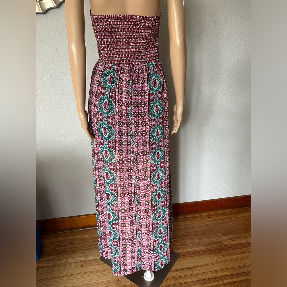 Cute Multi colored sun tube maxi dress size small - Picture 5 of 16